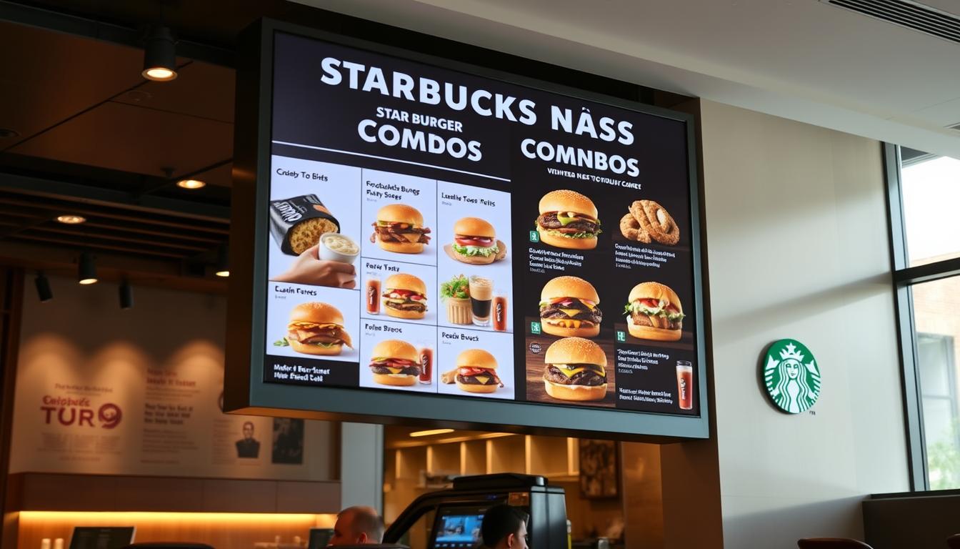 Starbucks Burger combos Menu