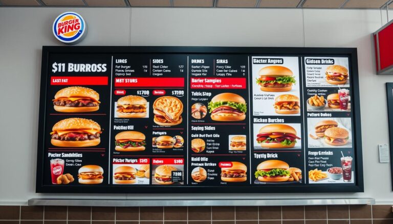 burger king menu with prices
