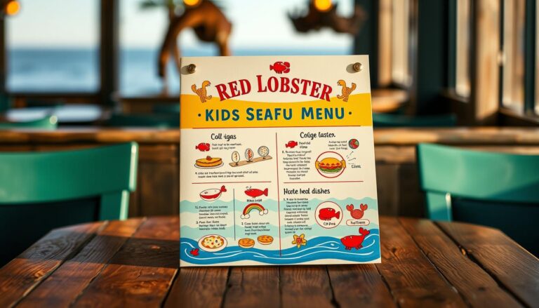 red lobster kids menu