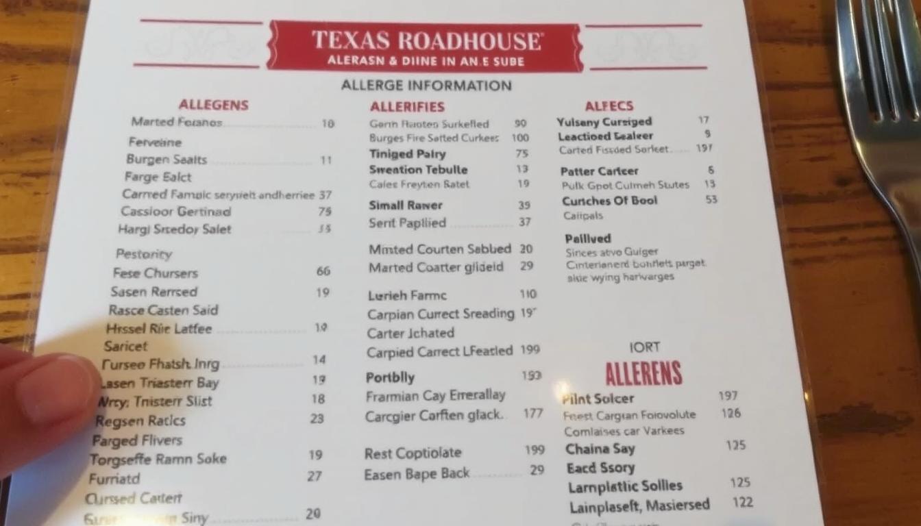 texas roadhouse allergen menu