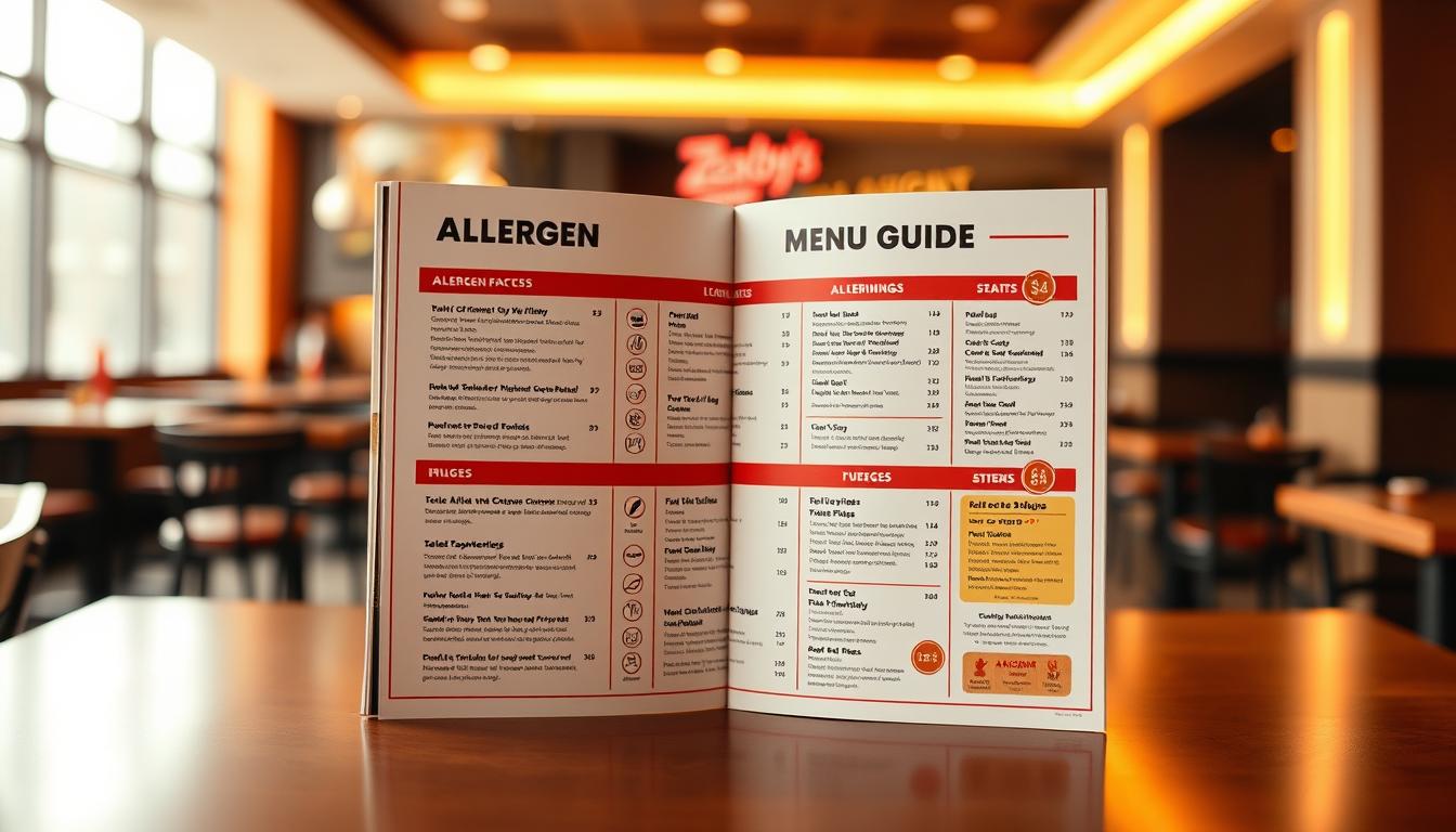 zaxby's allergen menu