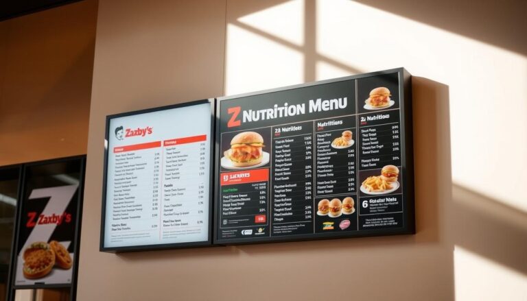 zaxby's nutrition menu